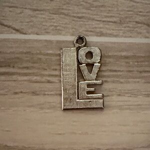 Silver LOVE Pendant Charm